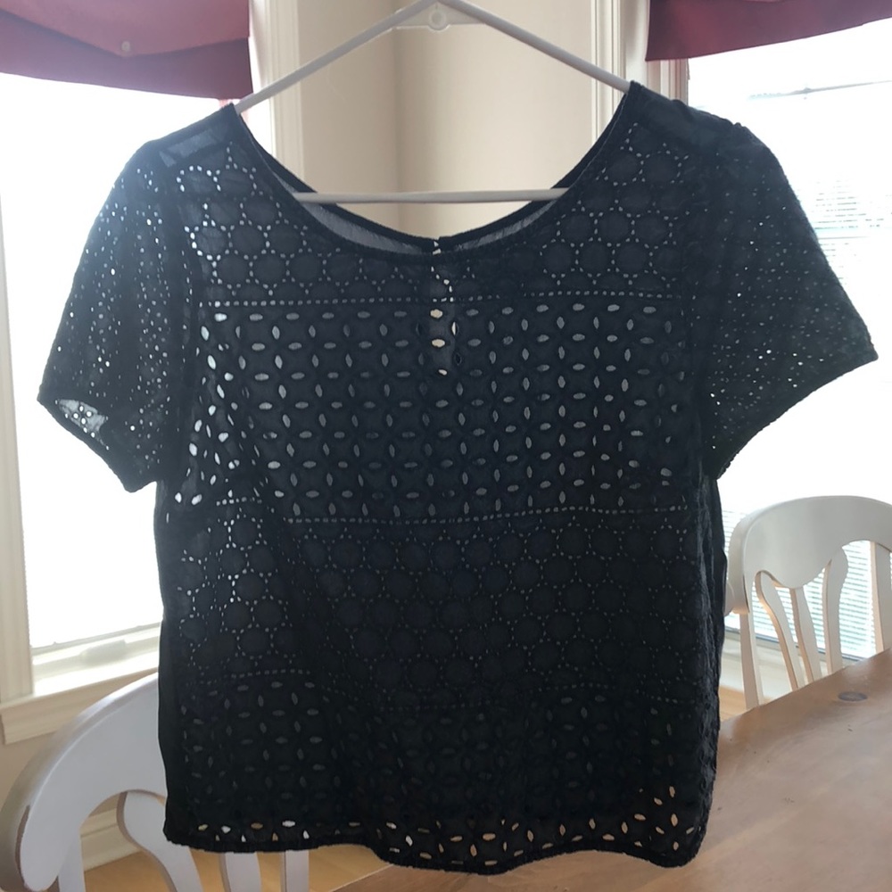 American Eagle Top- Charcoal Color